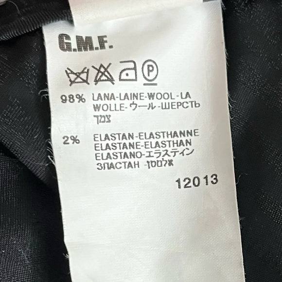 M Missoni • Black Pin Chevron Striped Bell Wool Skirt - Picture 5 of 5